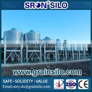 Assembly Galvanized Hopper Bottom Steel Silo for Feed Mill, Over 3000 Units Under Use thumbnail-1