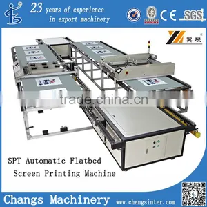 Automatic Flatbed Silk Screen Printing Machine for EVA Sole/PU Leather/Glass Plate/Handbag/Giftbox/Plastic Board thumbnail-1