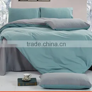 Pure 100% Cotton Quality Hotal,house Home Plain Solid Color Bedding Sheet Duvet Cover Sets thumbnail-5