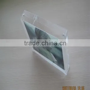 Cuboid Acrylic Picture Transparent Photo Frame for Sale thumbnail-2