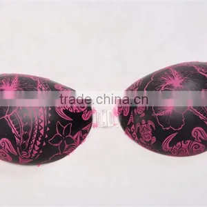 Fashion Bra Gel Silicone Printed Invisible Strapless Cheapest Brassiere thumbnail-5