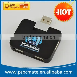 No Cable Mini Square Slim Usb 2.0 Hub 4 Port for Laptop thumbnail-5