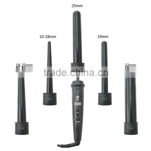 5 in 1 Ceramic Tourmaline PTC Dual Voltage Hair Curler thumbnail-1