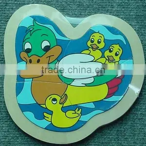 Hot Selling Educational Wooden Toys Duck Puzzle thumbnail-1