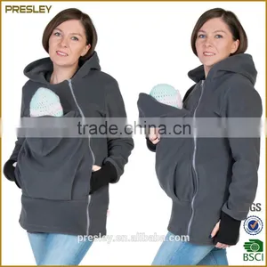Customized Baby Laoding Fleece Hoodie Baby Carrier Fleece Hoodie Cover Baby Wearing Hoody, 3 in 1 Function Hoodie Jacket thumbnail-5