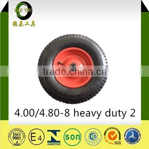4.00-8 2PR 4PR HIGH QUALITY CHEAP PRICE AIR WHEEL WITH BIG BEARING thumbnail-3