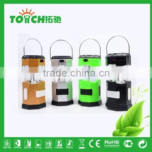Colorful Solar Lantern Light With Inner Battery Camping Hiking Lamp Rechargeable Lantern Light High Power Torchlight thumbnail-3