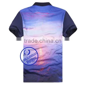 Heat-Transfer Printing 3d Polo t Shirt for Men thumbnail-2