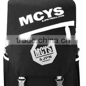 Black Stylish School Backpack Logo Printed is Available Factory Direct Cheap Bag thumbnail-1