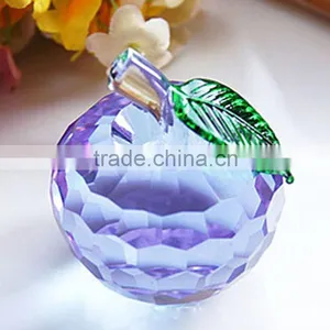 2014 New Arrival X'mas Gift Apple Crystal Decoration for X'mas Gift ,wedding,exhibiton thumbnail-1