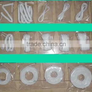 High Quality 26AWG Coil Telephone Cable White thumbnail-1
