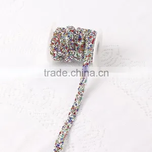 Colorful Resin Rhinestone Chain Hotfix Rhinestone Trim thumbnail-2