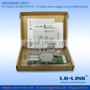 10Gbps Dual Port SFP+ 10GbE Intel 82599 Chipset Network Card thumbnail-4