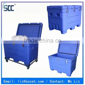 Roto Molded Dry Ice Transport Box-240Liter, Made of Import LLDPE Material thumbnail-1