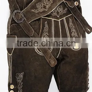 Kurze Lederhose Bertl Haselnuss thumbnail-1