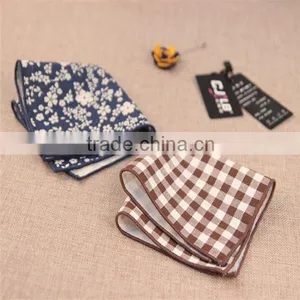 Custom Digital Print Linen Pocket Squares, Cotton Hanky thumbnail-1