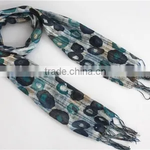 Double Face Printed Polyester Long Scarf thumbnail-5