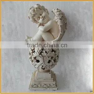 New Design Resin Angel Figurine for Home Decor thumbnail-1