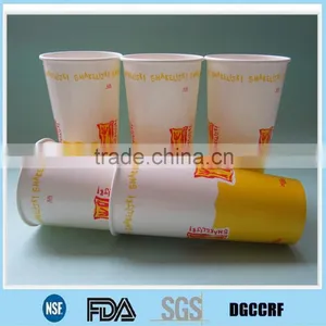 Printed Double PE Coated Cold Paper Cup for Soda/coke/juice Drink and Lid Cover Quality Choice thumbnail-1