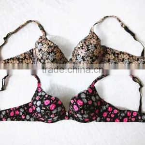 Hot Sale Flower Designed Bra Women's Brushed Cotton Floral Print Bra Bohemian Style thumbnail-1