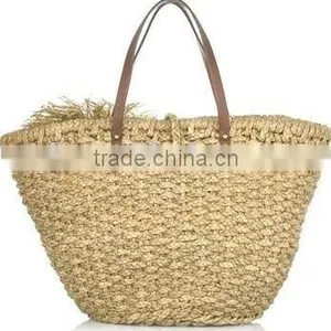 New Simple Cream Straw Bag thumbnail-1