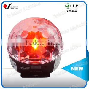Guangzhou Stage Lighting Pro 6PCS 3W RGBWYP Crystal Magic Ball LED DJ Light for Choral thumbnail-1