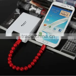 Colored Fashion High Quality Wearable Bracelet Bead Micro USB Cable for Samsung,HTC,Motorola Android Smartphones thumbnail-4
