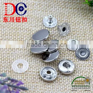 Wholesale Metal Button Hang Plating Silver/ Gold Spring Snap Button,Snap Fastener for Clothes thumbnail-5