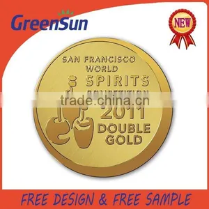 Gold Customized Soft Enamel Copy Coin thumbnail-1