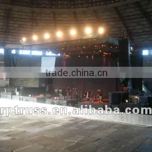 RP Aluminum Stage Aluminum Truss With Crowd Control Barricade thumbnail-1