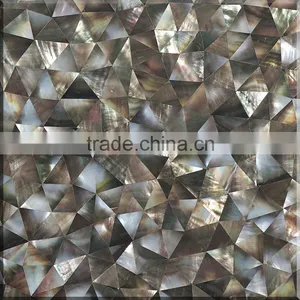 310*310mm Black Mother of Pearl Shell Mosaic Tile thumbnail-1