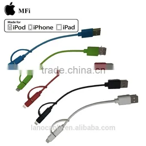 Mobile Phone MFi Certified 2 in 1 Usb Charger Cable thumbnail-1