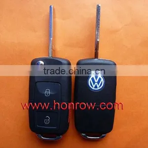 VW 3+1 Button Remote Key Blank & Key Shell With Panic Button thumbnail-1