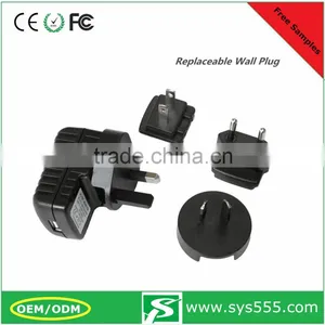 CE RoHS Approved High Quality EU Wall Charger For Mobile Phone thumbnail-1