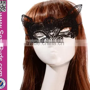 Wholesale Halloween Masquerade Cosplay Carnival Party Face Black Lace Mask thumbnail-6
