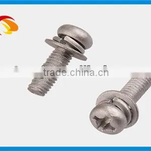 High Carbon Steel Pan Head Three Combine Screw thumbnail-1