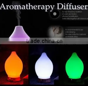 Glass Cover Electronic Aroma Diffuser With Coloful LED Light thumbnail-1