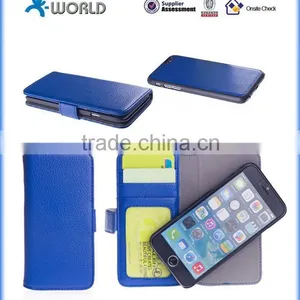 ISO Approved Manufacturer 2 in 1 PU Leather Detachable Wallet Case for IPhone 6S thumbnail-1
