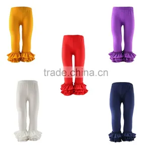 2016 Fall Boutique Girl Ruffled Pants Red Christmas Pants Wholesale Kids Ruffle Legging Baby Girl Ruffle Pants thumbnail-1