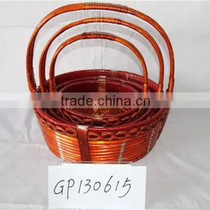 Wholesale Wicker Baskets Rattan Cane Webbing Christmas Gift Baskets Empty thumbnail-5