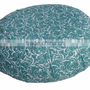 Full Print Turquoise Cresent Meditation Cushion thumbnail-2
