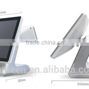 Silver Color 15inch Supermarket All in One Touch Screen POS System With Aluminum Alloy Casing thumbnail-5