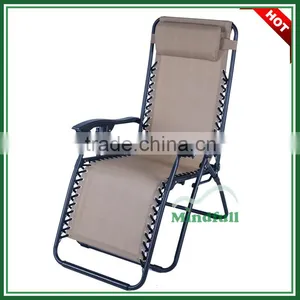 22mm*1mm Steel Frame Zero Gravity Folding Lounge Chair Adjustable Recliner Chair thumbnail-1
