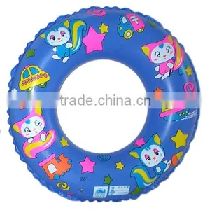 Printing Lele Cat PVC Inflatable Swimming Ring thumbnail-3
