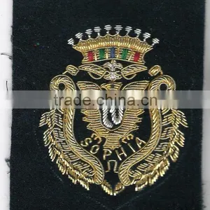 Hand Embroidered Badges , Emblems , Crest , Insignias , Patches thumbnail-1