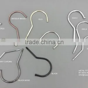 HH Metal Hanger Hooks Nail for Pants Hanger Wooden Hanger Hooks Antitheaft Hook Ring thumbnail-1