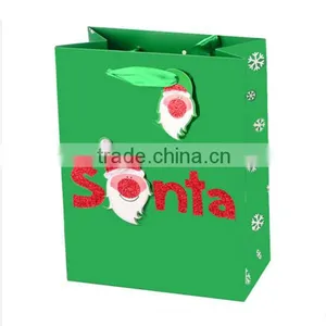 Diy Christmas Brown Paper Drawstring Gift Bags thumbnail-1
