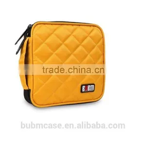 Yellow 32 Capacity 230D Space Twill PVC Fabric DVD Case CD Holder Personalized cd Case Multi Disc Dvd Cases thumbnail-1
