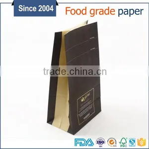 Standard FDA Custom Printing Gold Stamping Logo Side Gusset Kraft Paper Bag thumbnail-2