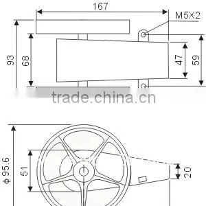 Yard and Inches Forward and Reverse Cable Meter Counter Cable Length Measurement thumbnail-3